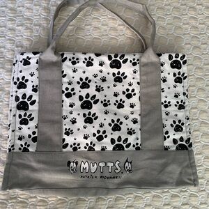 Mutts by Patrick McDonnell Gray and White Tote Bag